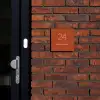 Roestbruin - Klassiek Naambord Vierkant klein -sfeer1-XS