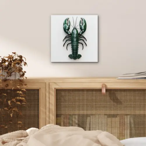 Kreeft - Glossier - Groen - Wit aluminium wit klein -sfeer3