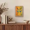 Dansen - Vrouwen - Verfstructuur Light Box met kabel (Tafellamp) klein -sfeer2