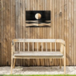 Maan - Cirkel - Goud Tuinposter op houten frame 2 cm dik klein -sfeer4