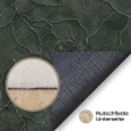 Bloemen - Lijnen - Groen Vloerkleed Rechthoek klein 1091 -uniquesellingpoint_antislip_DE_DE