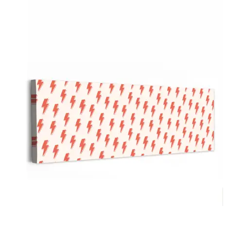 Rood - Bliksem - Roze canvas 2cm klein 828 -z3d