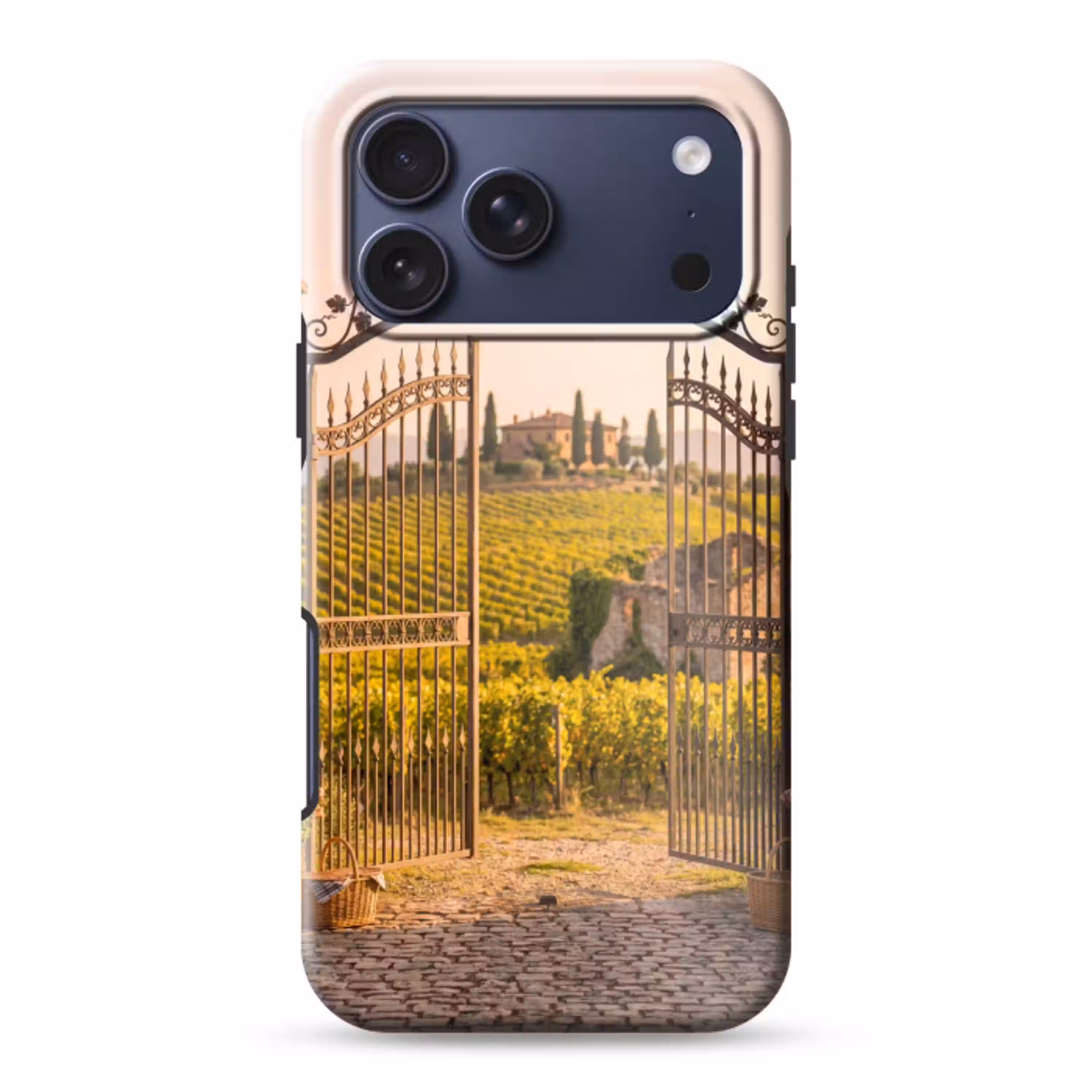 Poort - Landschap - Platteland - Zonlicht - Warm Toughcase MagSafe Apple iPhone 17 Pro Max klein -3d