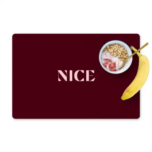 Nice - Bordeaux - Roze Placemat vinyl groot -zzzproduct_Kitchenyeah-website
