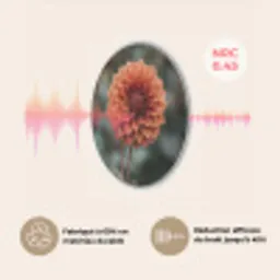 Dahlia - Bloem - Natuur - Sfeervol Akoestische PET Vilt - Rond klein -USP_FR