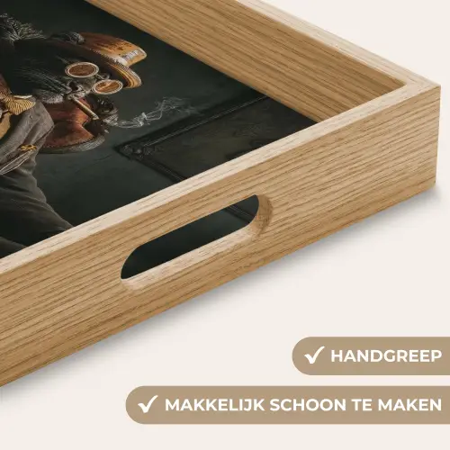 Kat - Pak - Oranje - Sigaar Dienblad Rechthoek middel -USP_HandgreepNL