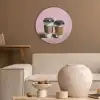 Koffiebekers - Deksel - Verf - Textuur Akoestische PET Vilt - Rond klein -sfeer1