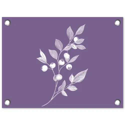 Tak - Sierlijk - Bladeren - Minimalistisch tuinposter los doek klein -3d