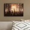 Bos - Hert - Zon - Bomen - Winter - Natuur - Dieren canvas 2cm klein -sfeer3
