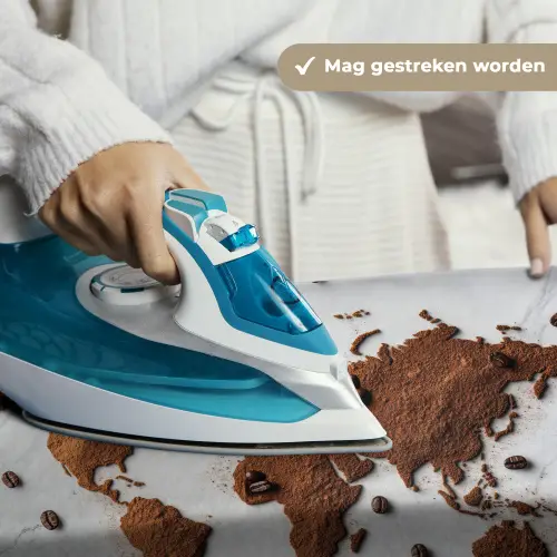 Wereldkaart - Koffie - Marmer Wandkleed katoen klein -sfeer9