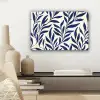 Bladeren - Klimop - Donkerblauw canvas 2cm klein -sfeer6