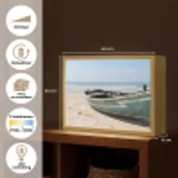 Boot - Zandstrand - Zee Light Box met batterij (Wandlamp) middel -USP_websiteoverzichtNL