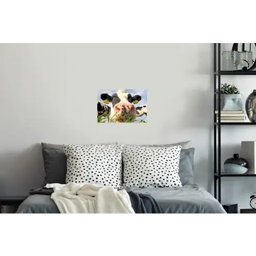 Koe - Boerderij - Gras - Dieren Muursticker klein -slaapkamer
