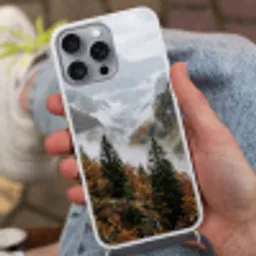 Bergen - Vallei - Mist - Herfst - Natuur Hoesje iPhone 16 Pro Max met koord klein -sfeer3