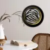 Sardines - Vissen - Rond - Zwart Wandcirkel plexiglas klein -sfeer4