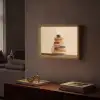 Boeken - Toren - Koffie - Beige Light Box met batterij (Wandlamp) middel -sfeer1