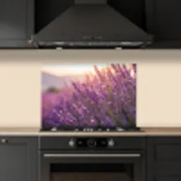 Lavendel - Paars - Zonlicht keuken achterwand spatscherm klein -sfeer1