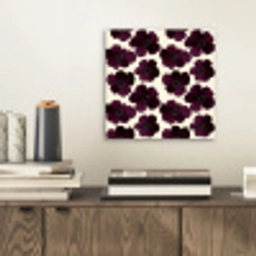 Bloemen - Aquarel - Paars aluminium wit klein 46 -sfeer1