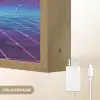 Astronaut - Maan - Roze - Sterrennevels Light Box met batterij (Wandlamp) middel -USP_websiteoplaadbaarNL