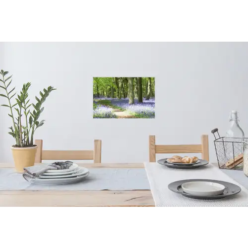 Bos - Pad - Wilde Bloemen Muursticker klein -eettafel