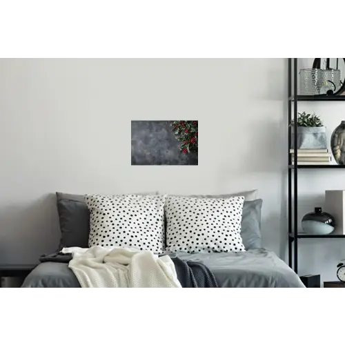 Winter - Hulst - Kerst - Beton Muursticker klein -slaapkamer