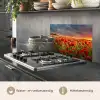 Zonsondergang - Klaprozen - Rood - Bloemen - Veld - Natuur keuken achterwand spatscherm klein -usp_NL