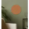 Oranje - Sierlijk - Bloemen Wandcirkel plexiglas klein 852 -sfeer3