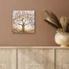 Levensboom - Goud - Kleurrijk - Abstract - Aesthetic aluminium wit klein -sfeer4
