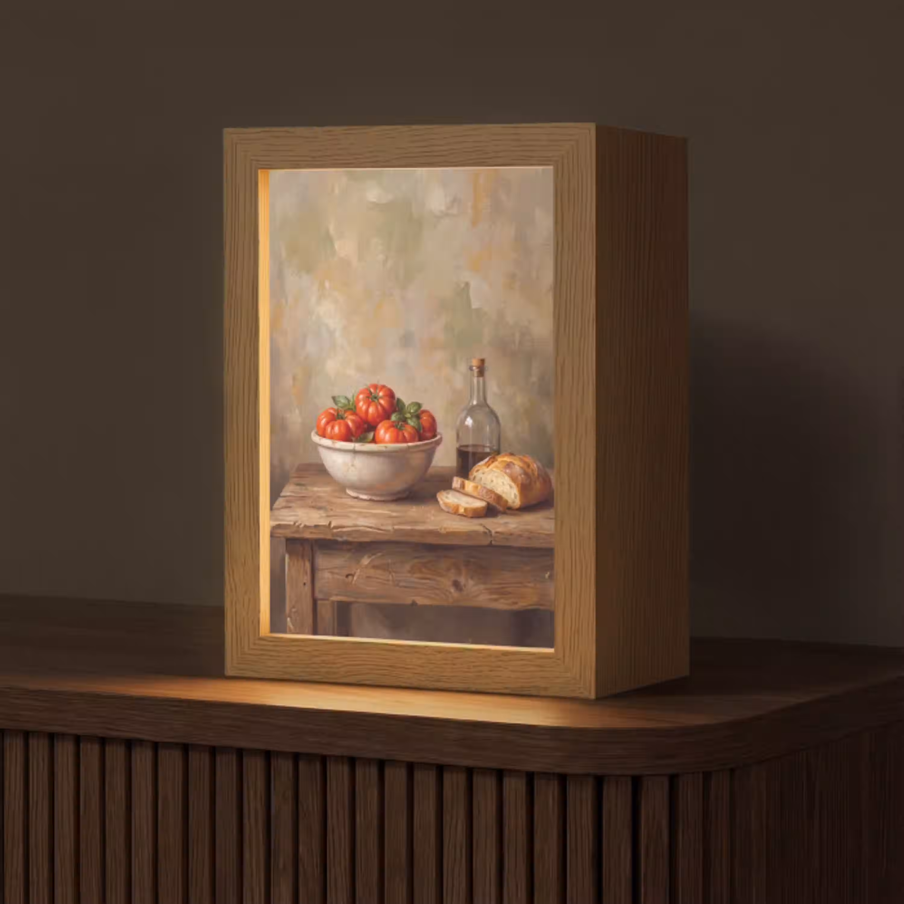 Tomaten - Kom - Eten Light Box met kabel (Tafellamp) klein -z3d_website