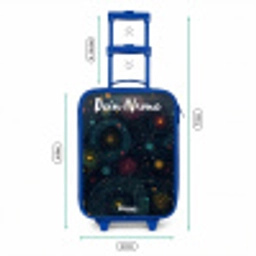 Sterren - Planeten - Kleurrijk Kinderkoffer - Blauw klein -productfoto_formaten