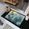 Bloemetjes - Blauw - Vergeet mij nietjes Inductie beschemer met haakjes klein -sfeer1