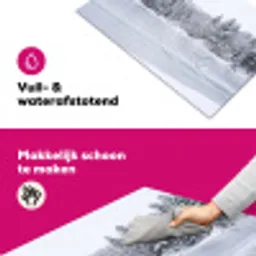 Meer - Dennen - IJs - Winter - Rustgevend Inductie beschermer vinyl 3mm klein -wsfeer6_website