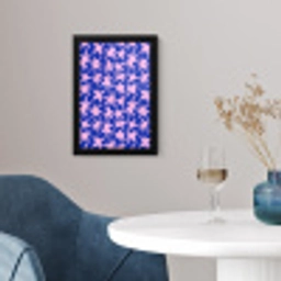 Modern - Sterren - Blauw fotolijst zwart zonder passe partout klein 224 -sfeer4