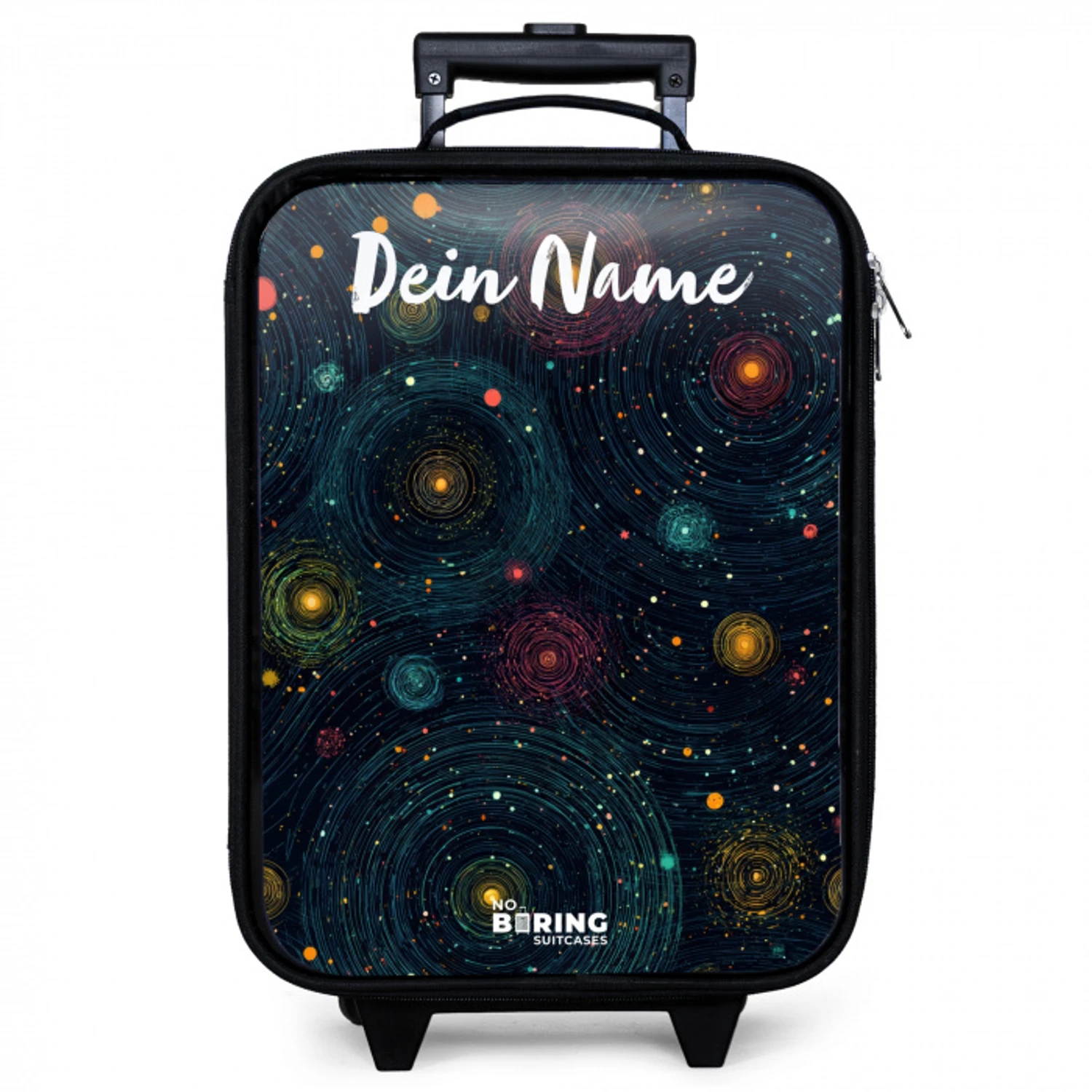 Sterren - Planeten - Kleurrijk Kinderkoffer - Zwart klein -zzz_website3d