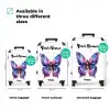 Paarse prachtvlinder NBS - Handbagage koffer - Kinderen Unisex middel zzzzzzVergelijking_3EN