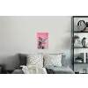 Kat - Valentijn - Roze - Liefde Muursticker klein -slaapkamer