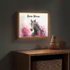 Paard - Dieren - Meisje - Roze Light Box met batterij (Wandlamp kind) middel -sfeer5_kind