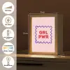 Grl pwr - Roze - Kader Light Box met kabel (Tafellamp) klein -USP_DE