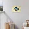 Blauw - Kieuwen - Vis - Illustratie tuinposter los doek klein -sfeer8