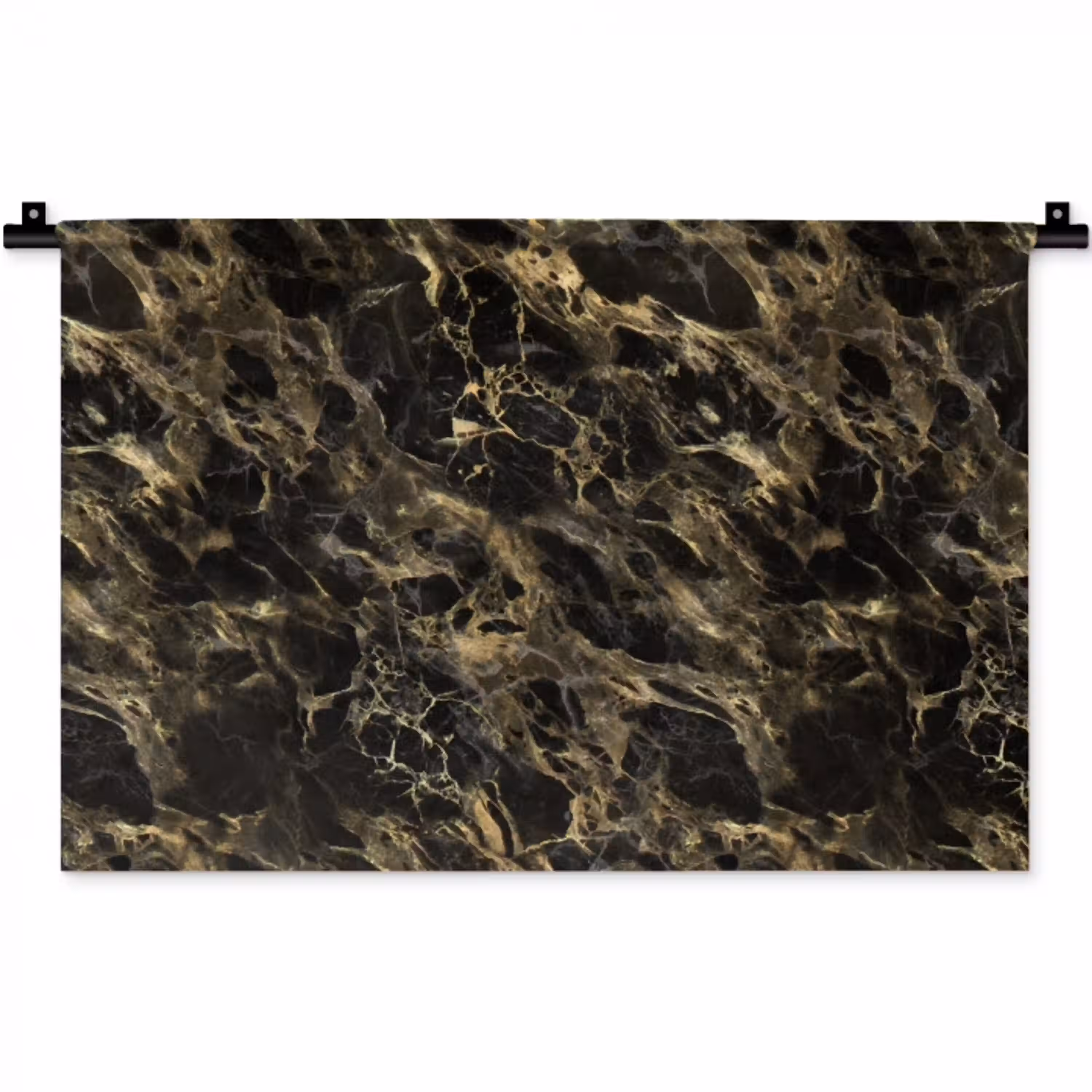 Kristal - Goud - Zwart - Marmer Wandkleed katoen klein 269 -zz3d