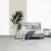 Palmblad - Subtiel - Groen - beige fotobehang vinyl groot -slaapkamer