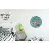 Badeend - Zwemband - Geel Wandcirkel aluminium klein -kinderkamer