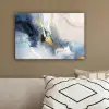 Blauw - Modern - Marmer - Abstract - Goud canvas 2cm klein -sfeer3