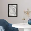 Schelp - Spiraal - Wit fotolijst zwart zonder passe partout klein -sfeer4