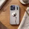 Katoenbol - Minimalistisch - Wit Telefoonhoesje iPhone 17 Pro klein -sfeer1