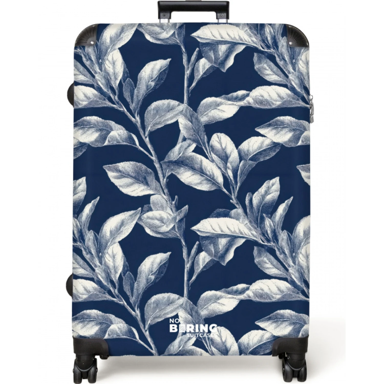 Botanisch - Patroon - Blauw NBS - Large koffer - Volwassenen Unisex groot -zzzzzzzzkaufland2