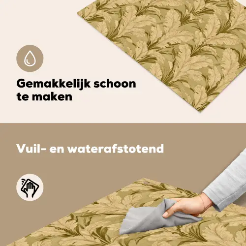 Palmbladeren - Klassiek - Groen Inductie beschemer met haakjes klein 777 -ky-schoon-nl