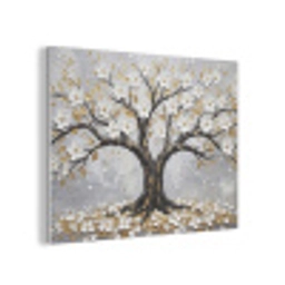 Boom - Bloemen - Natuur - Abstract - Wit PET vilt klein -3d