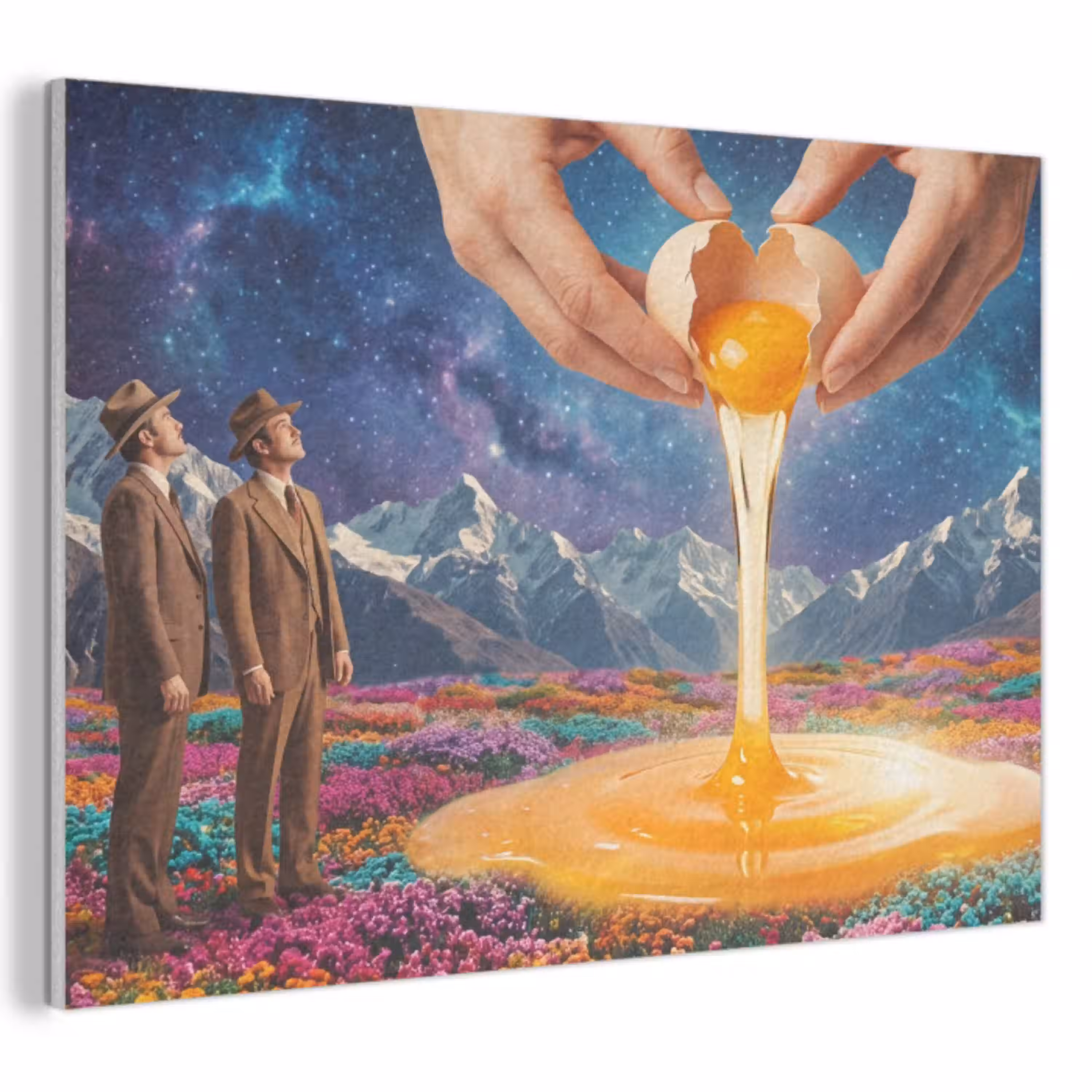 Handen - Ei - Surrealisme PET vilt klein -3d