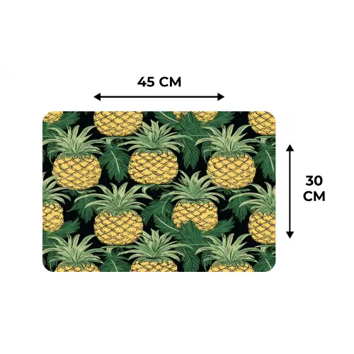 Patroon - Tropisch - Ananas - Illustratie Placemat vinyl groot 368 -specs
